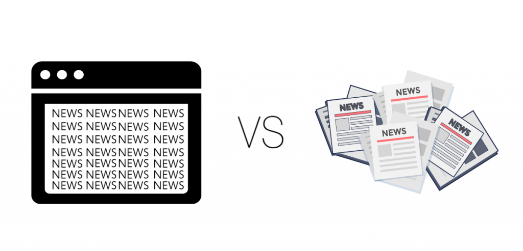 Internet vs newspapers